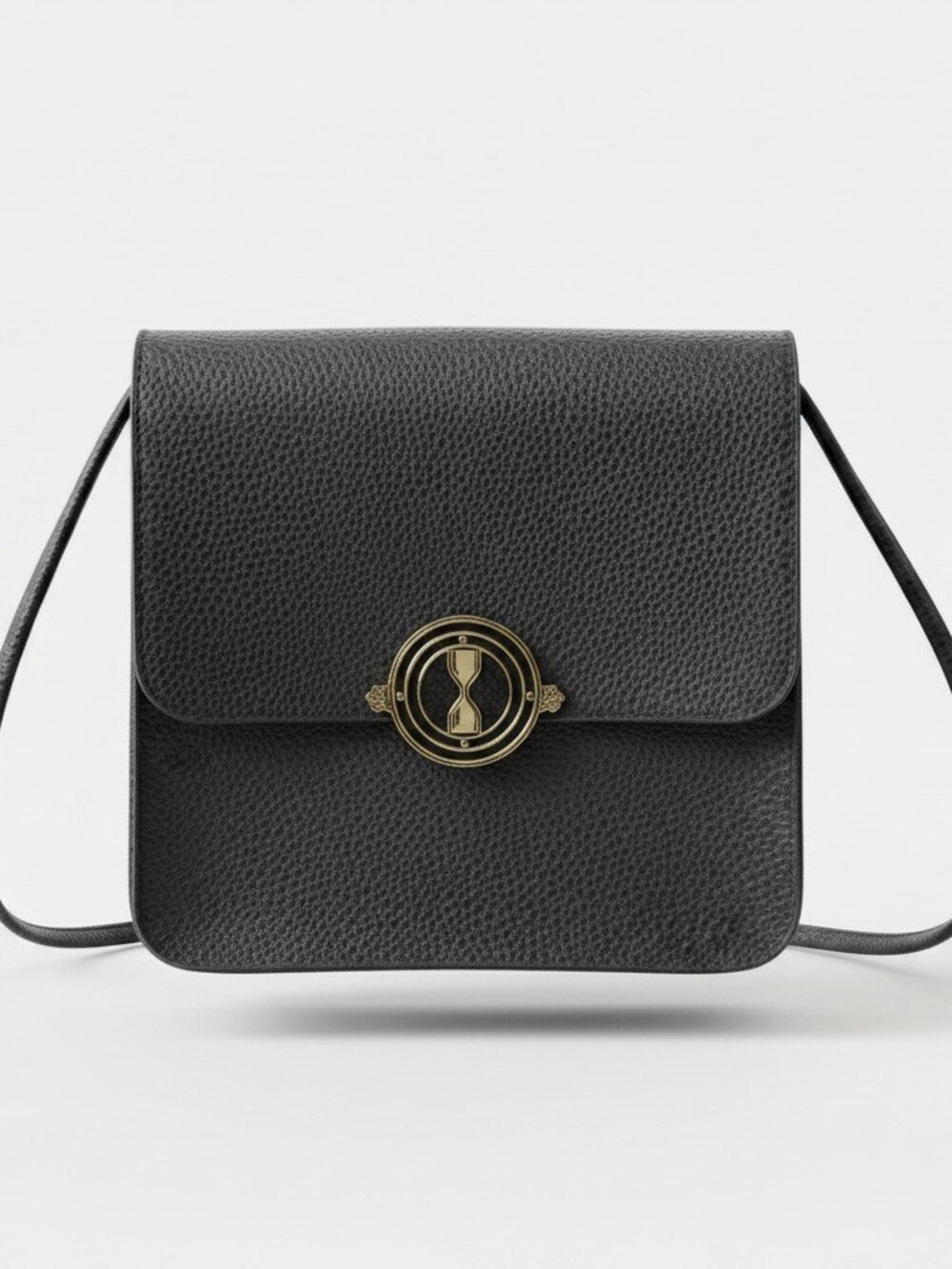 Harry Potter Time Turner Crossbody Purse Faux Leather Black Official Licensed